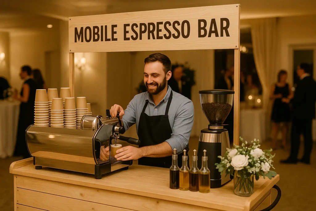 Mobile espresso private events Hangover coffee