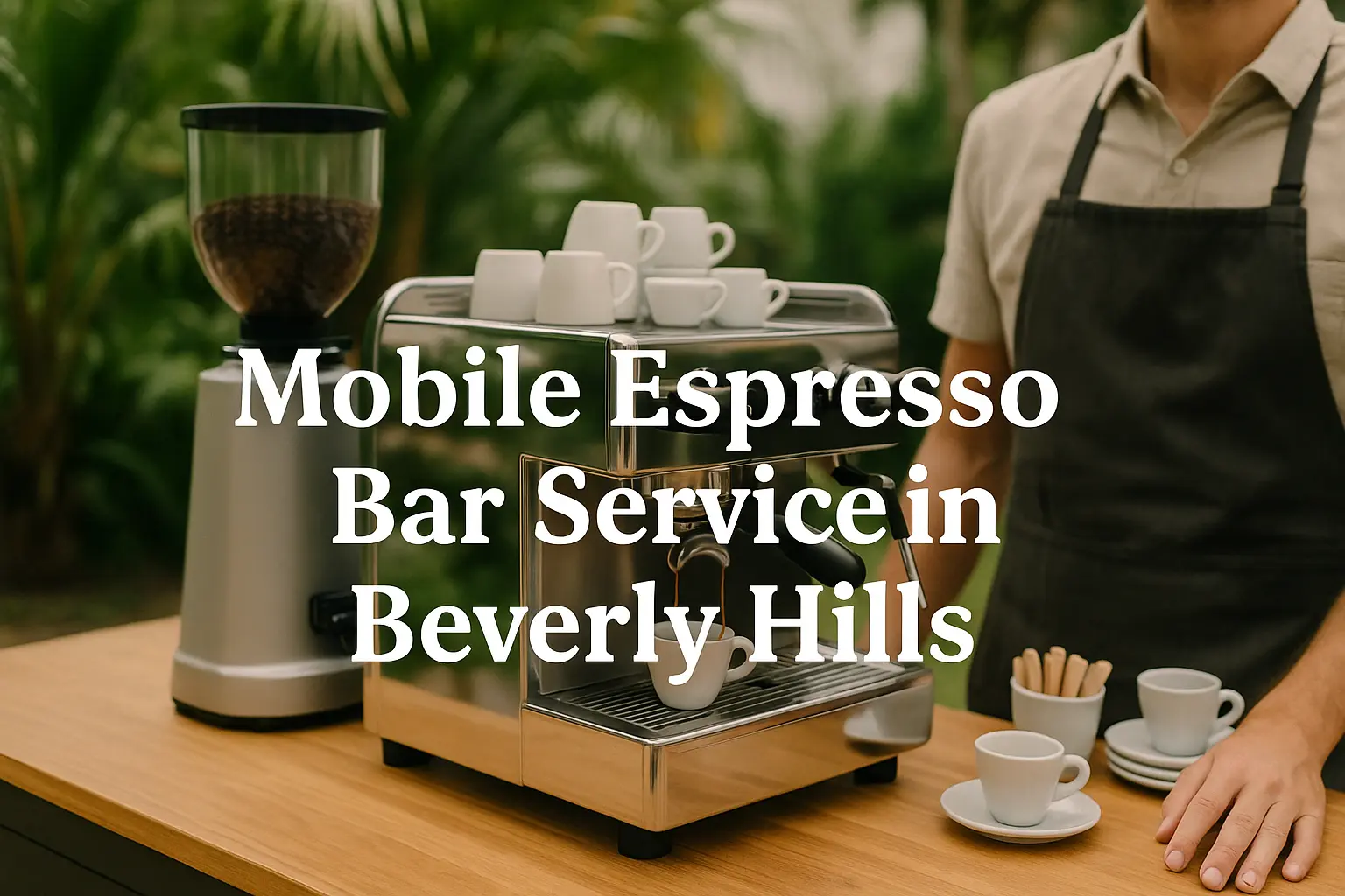 Beverly Hills Mobile espresso bar service hangover coffee
